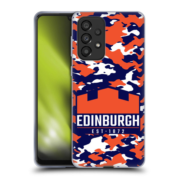 Edinburgh Rugby Logo 2 Camouflage Soft Gel Case for Samsung Galaxy A33 5G (2022)
