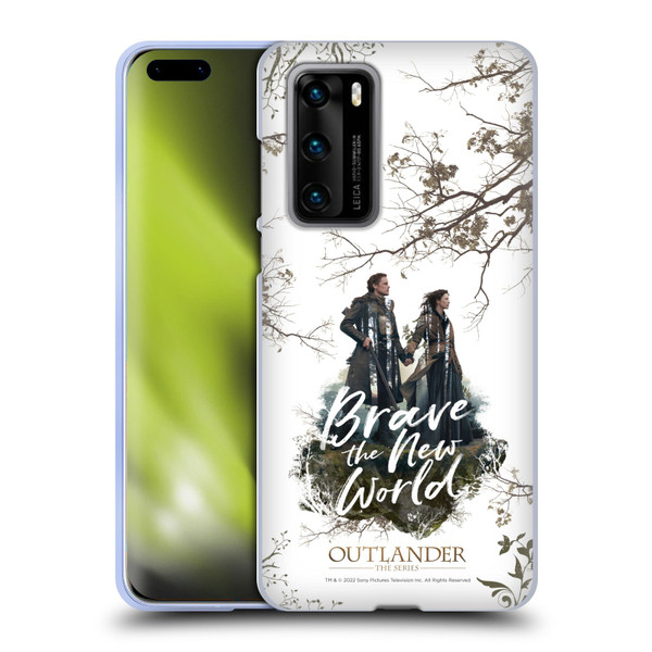 Outlander Composed Graphics Brave The New World Soft Gel Case for Huawei P40 5G