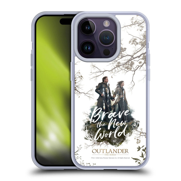 Outlander Composed Graphics Brave The New World Soft Gel Case for Apple iPhone 14 Pro