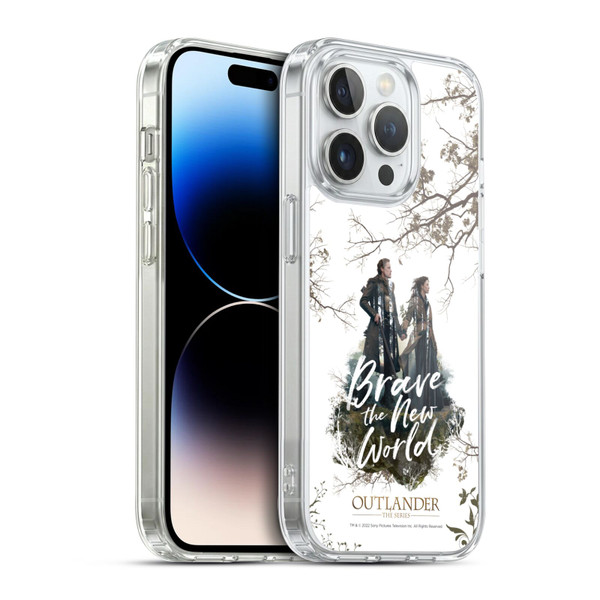 Outlander Composed Graphics Brave The New World Soft Gel Case for Apple iPhone 14 Pro & MagSafe