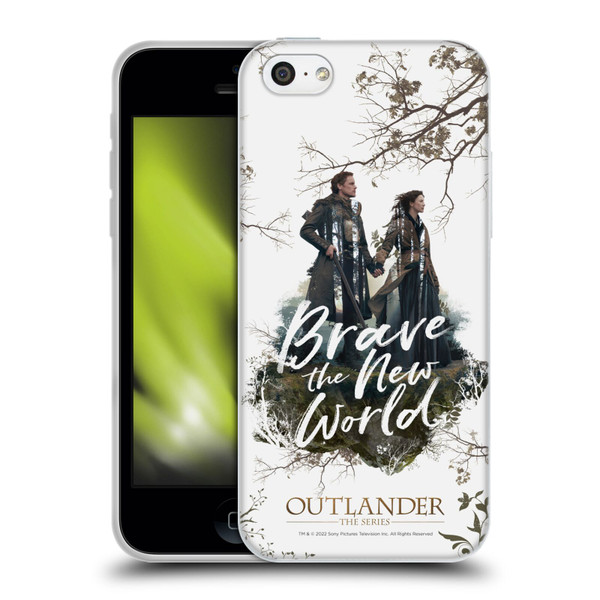 Outlander Composed Graphics Brave The New World Soft Gel Case for Apple iPhone 5c