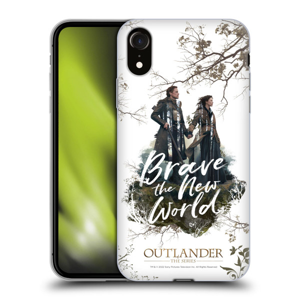 Outlander Composed Graphics Brave The New World Soft Gel Case for Apple iPhone XR