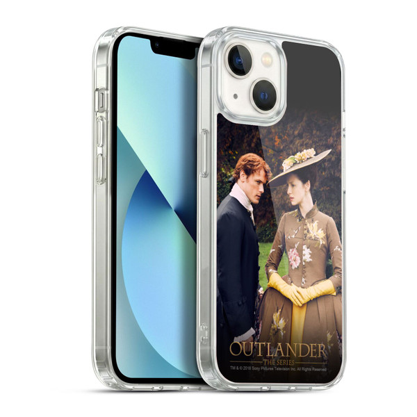 Outlander Characters Jamie And Claire Soft Gel Case for Apple iPhone 13