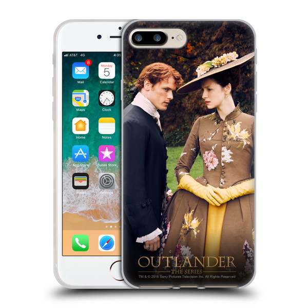 Outlander Characters Jamie And Claire Soft Gel Case for Apple iPhone 7 Plus / iPhone 8 Plus