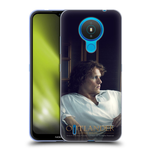 Outlander Characters Jamie White Shirt Soft Gel Case for Nokia 1.4