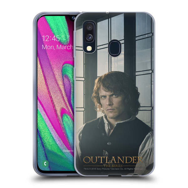 Outlander Characters Jamie Fraser Soft Gel Case for Samsung Galaxy A40 (2019)