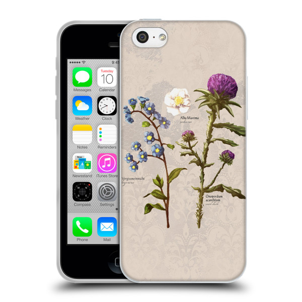 Outlander Graphics Flowers Soft Gel Case for Apple iPhone 5c