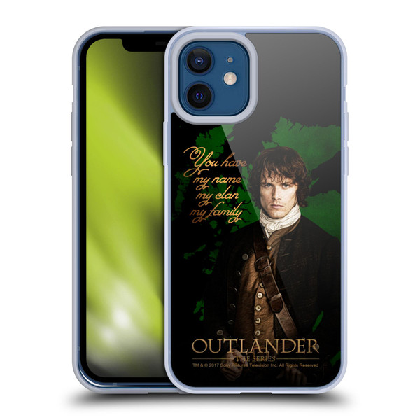 Outlander Portraits Jamie Soft Gel Case for Apple iPhone 12 / iPhone 12 Pro