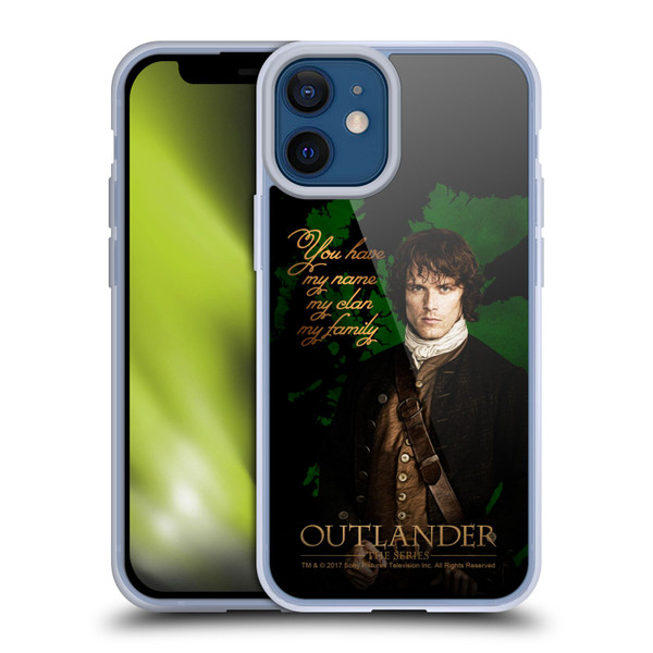 Outlander Portraits Jamie Soft Gel Case for Apple iPhone 12 Mini