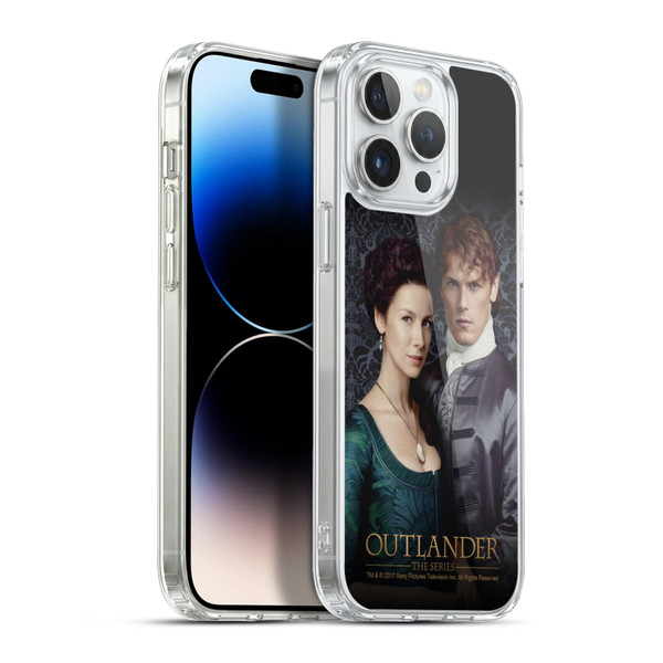Outlander Portraits Claire & Jamie Soft Gel Case for Apple iPhone 13 Pro Max & MagSafe