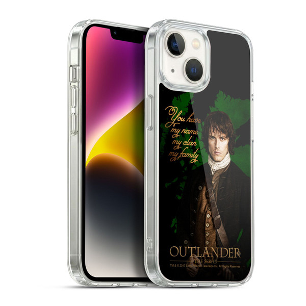 Outlander Portraits Jamie Soft Gel Case for Apple iPhone 14