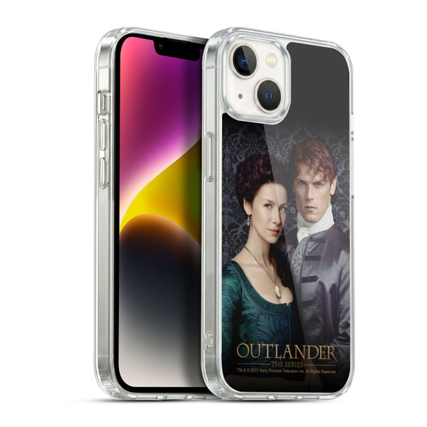 Outlander Portraits Claire & Jamie Soft Gel Case for Apple iPhone 14 Plus & MagSafe