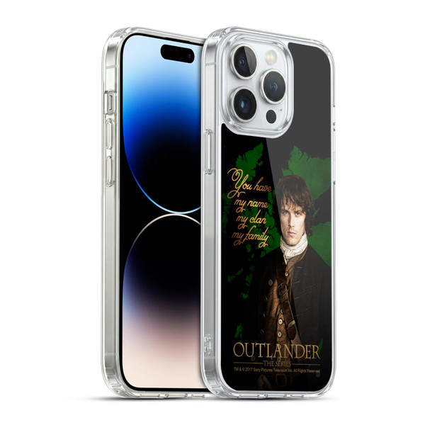 Outlander Portraits Jamie Soft Gel Case for Apple iPhone 14 Pro Max & MagSafe