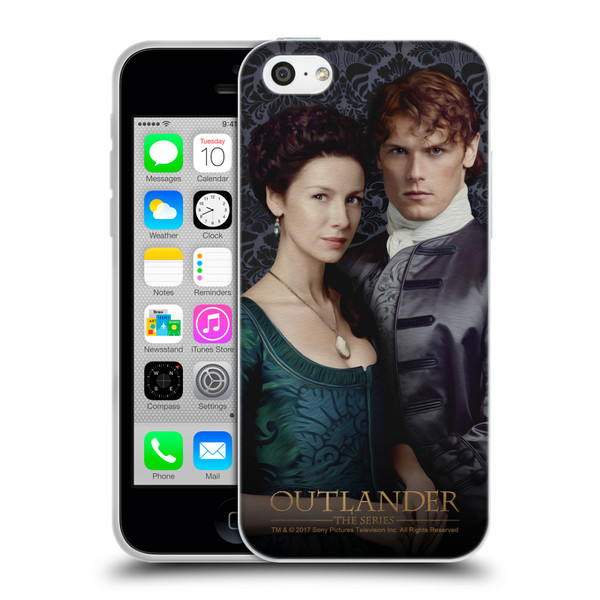 Outlander Portraits Claire & Jamie Soft Gel Case for Apple iPhone 5c