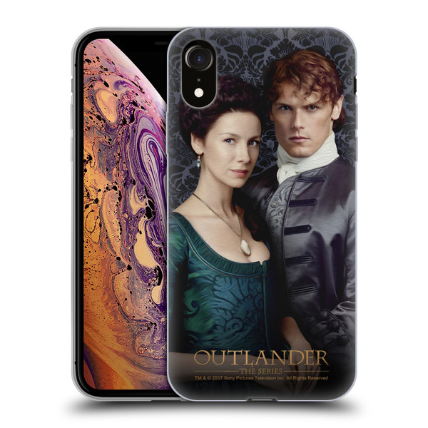 Outlander Portraits Claire & Jamie Soft Gel Case for Apple iPhone XR
