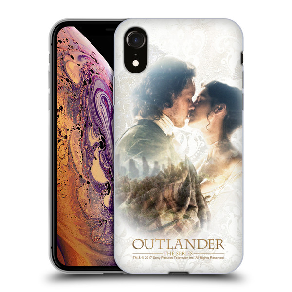 Outlander Portraits Claire & Jamie Kiss Soft Gel Case for Apple iPhone XR