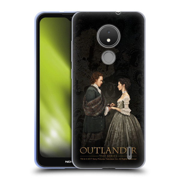 Outlander Portraits Claire & Jamie Painting Soft Gel Case for Nokia C21