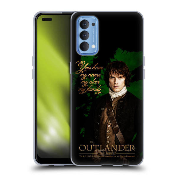 Outlander Portraits Jamie Soft Gel Case for OPPO Reno 4 5G