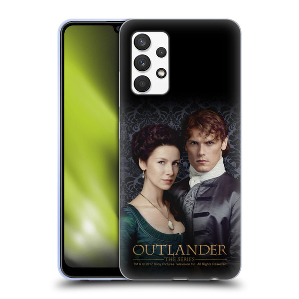 Outlander Portraits Claire & Jamie Soft Gel Case for Samsung Galaxy A32 (2021)