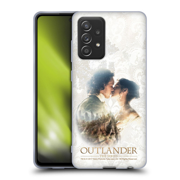 Outlander Portraits Claire & Jamie Kiss Soft Gel Case for Samsung Galaxy A52 / A52s / 5G (2021)