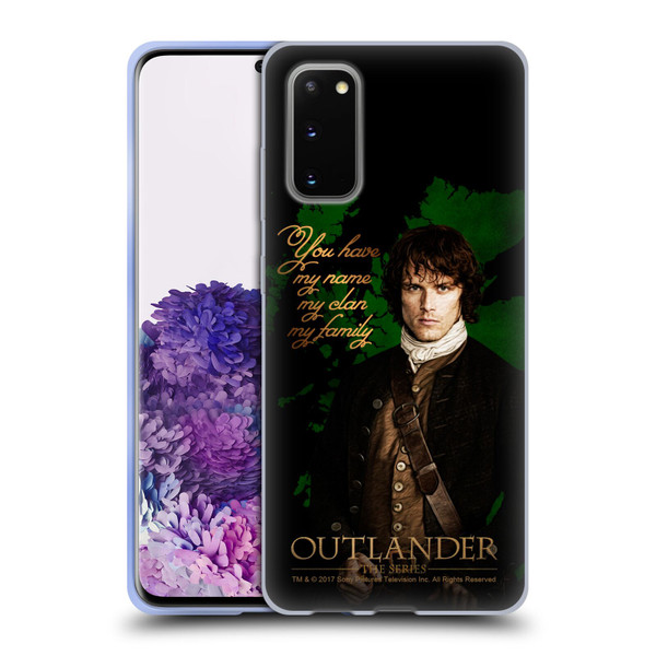 Outlander Portraits Jamie Soft Gel Case for Samsung Galaxy S20 / S20 5G