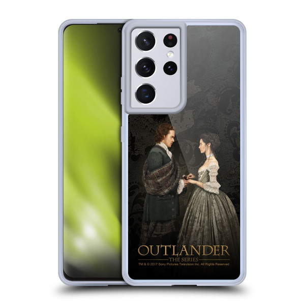 Outlander Portraits Claire & Jamie Painting Soft Gel Case for Samsung Galaxy S21 Ultra 5G