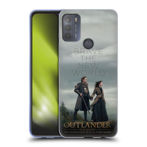 Outlander Season 4 Art Brave The New World Soft Gel Case for Motorola Moto G50