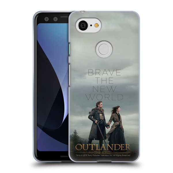 Outlander Season 4 Art Brave The New World Soft Gel Case for Google Pixel 3
