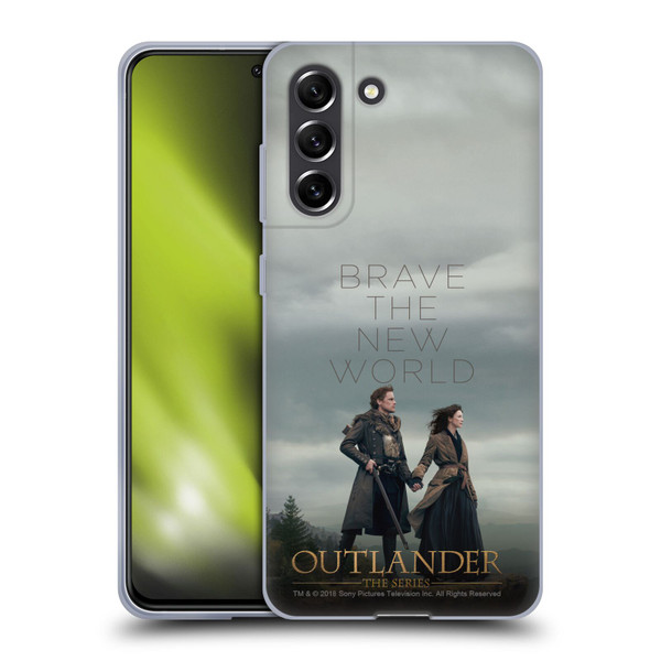 Outlander Season 4 Art Brave The New World Soft Gel Case for Samsung Galaxy S21 FE 5G