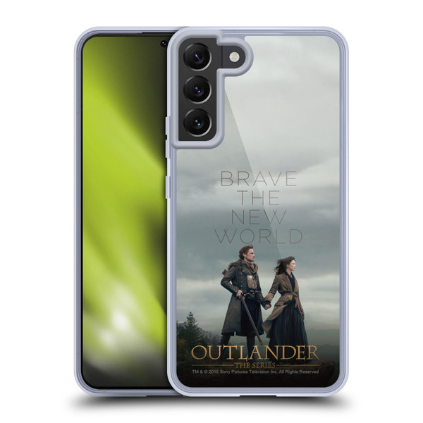 Outlander Season 4 Art Brave The New World Soft Gel Case for Samsung Galaxy S22+ 5G