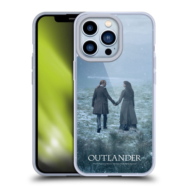 Outlander Season 6 Key Art Jamie And Claire Soft Gel Case for Apple iPhone 13 Pro