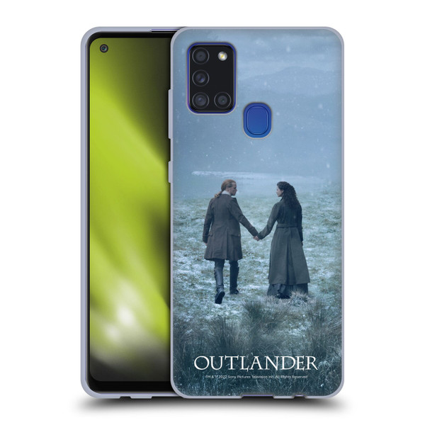 Outlander Season 6 Key Art Jamie And Claire Soft Gel Case for Samsung Galaxy A21s (2020)