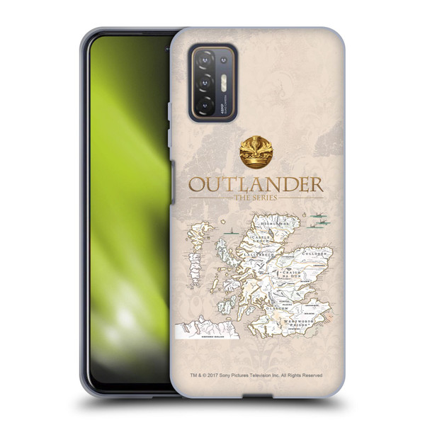 Outlander Seals And Icons Map Soft Gel Case for HTC Desire 21 Pro 5G