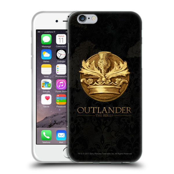 Outlander Seals And Icons Scotland Thistle Soft Gel Case for Apple iPhone 6 / iPhone 6s