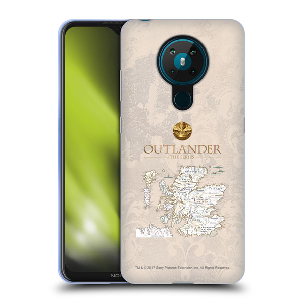 Outlander Seals And Icons Map Soft Gel Case for Nokia 5.3