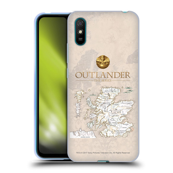Outlander Seals And Icons Map Soft Gel Case for Xiaomi Redmi 9A / Redmi 9AT
