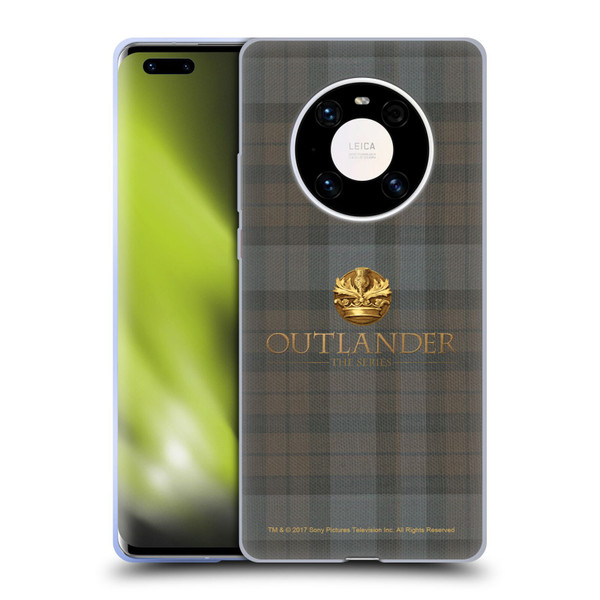 Outlander Tartans Plaid Soft Gel Case for Huawei Mate 40 Pro 5G