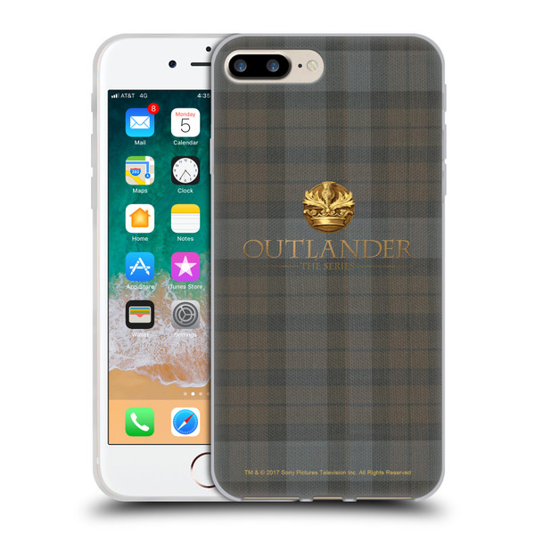 Outlander Tartans Plaid Soft Gel Case for Apple iPhone 7 Plus / iPhone 8 Plus