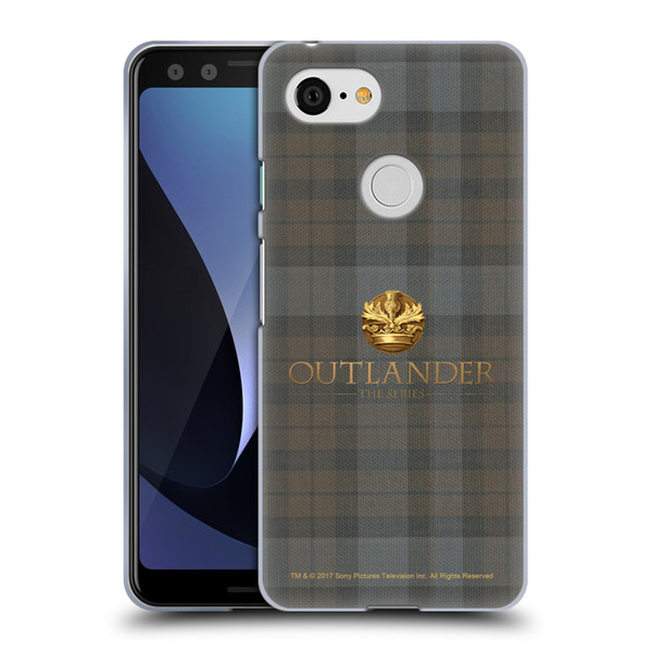 Outlander Tartans Plaid Soft Gel Case for Google Pixel 3