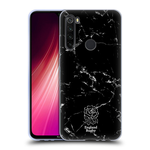 England Rugby Union Marble Black Soft Gel Case for Xiaomi Redmi Note 8T