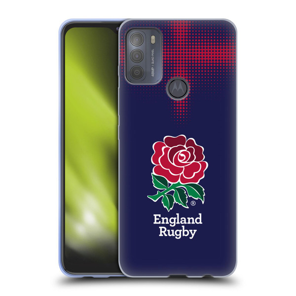 England Rugby Union 2016/17 The Rose Alternate Kit Soft Gel Case for Motorola Moto G50