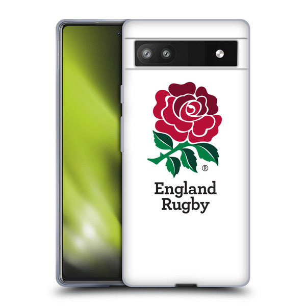 England Rugby Union 2016/17 The Rose Home Kit Soft Gel Case for Google Pixel 6a