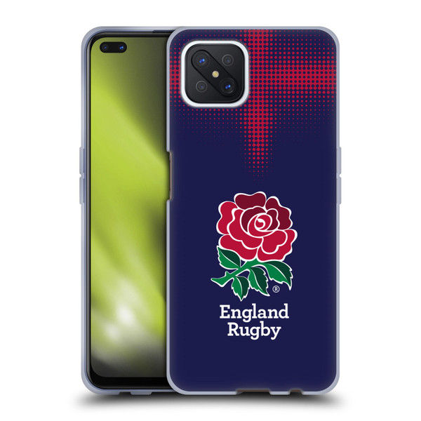 England Rugby Union 2016/17 The Rose Alternate Kit Soft Gel Case for OPPO Reno4 Z 5G