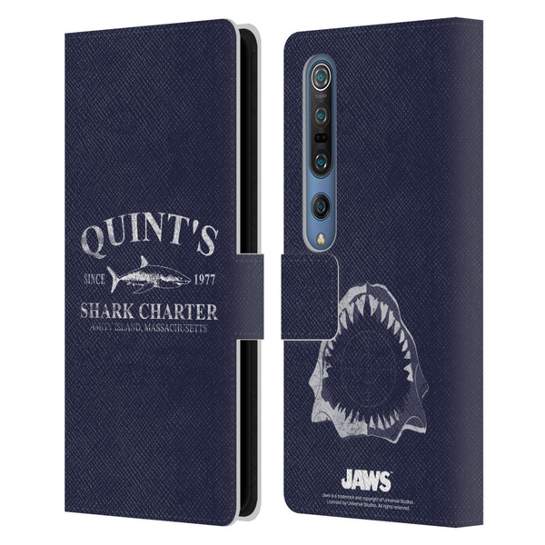 Jaws I Key Art Quint's Shark Charter Leather Book Wallet Case Cover For Xiaomi Mi 10 5G / Mi 10 Pro 5G