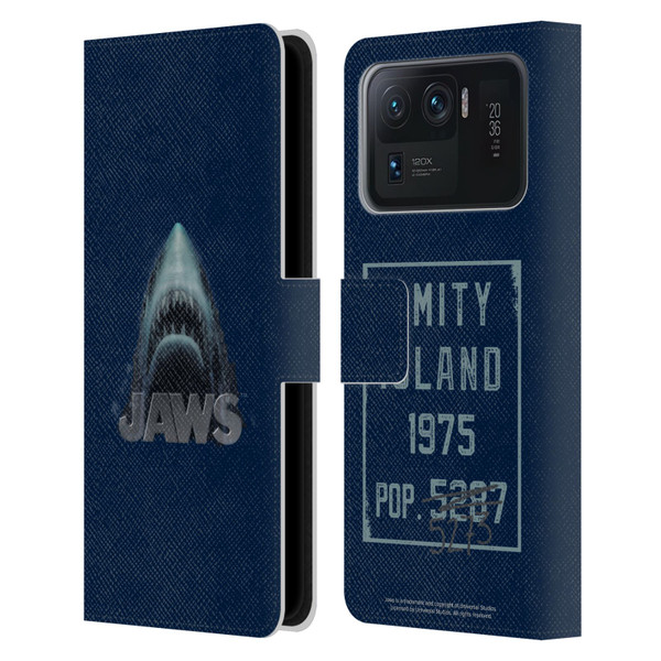 Jaws I Key Art Illustration Leather Book Wallet Case Cover For Xiaomi Mi 11 Ultra