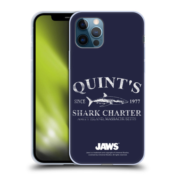 Jaws I Key Art Quint's Shark Charter Soft Gel Case for Apple iPhone 12 / iPhone 12 Pro