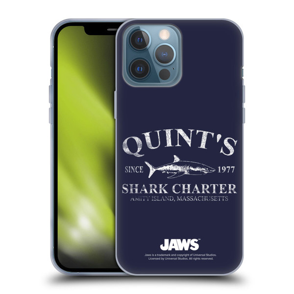 Jaws I Key Art Quint's Shark Charter Soft Gel Case for Apple iPhone 13 Pro Max