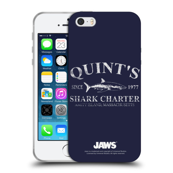 Jaws I Key Art Quint's Shark Charter Soft Gel Case for Apple iPhone 5 / 5s / iPhone SE 2016