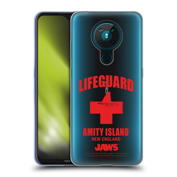 Jaws I Key Art Lifeguard Soft Gel Case for Nokia 5.3