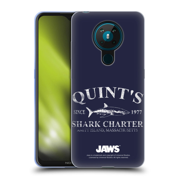 Jaws I Key Art Quint's Shark Charter Soft Gel Case for Nokia 5.3